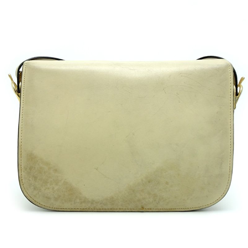 Celine Shoulder Horse Carriage Ivory Bag — view 3