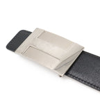 Hermes H Plate Belt Reversible Box Calf Togo Leather Black Brown — view 4