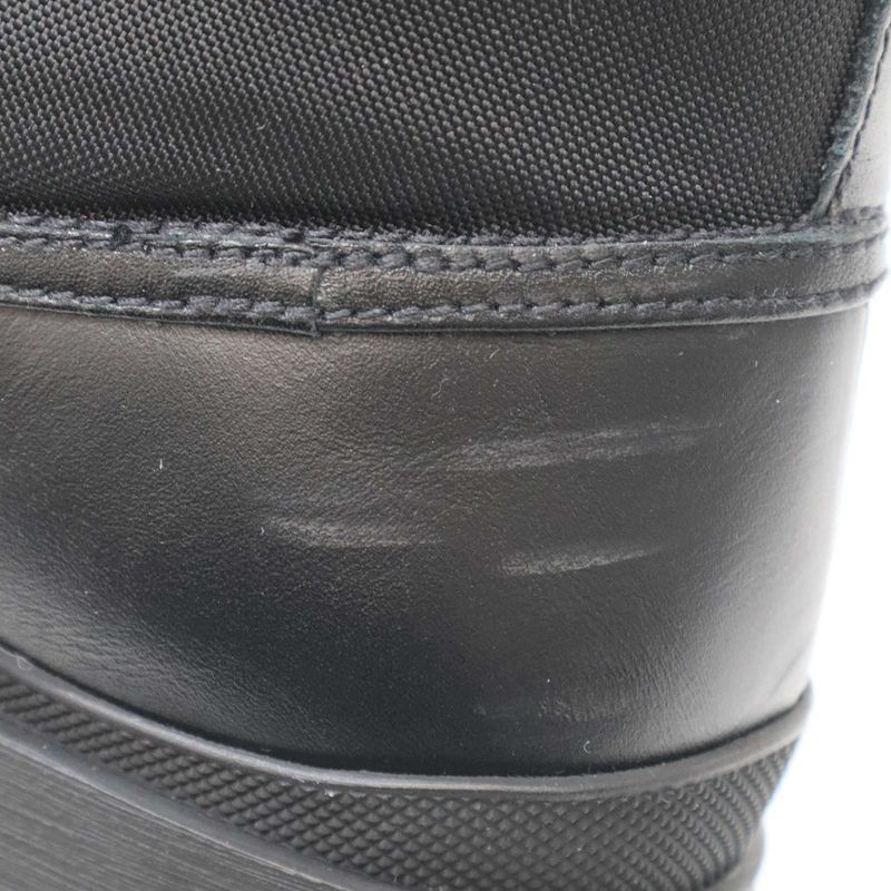 Prada Rodeo Leather Technical Nylon Boots Black 36 1 2 — view 7