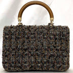 Chanel 2-Way Chain Shoulder Bag Brown — view 5