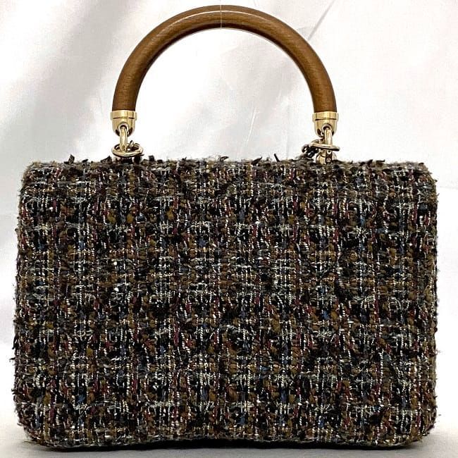 Chanel 2-Way Chain Shoulder Bag Brown — view 5