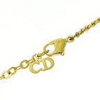 Christian Dior GP Emblem Circle Necklace Gold — view 8