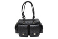 Chanel Cambon Line Multi Pocket Boston Bag Calfskin Black Pink
