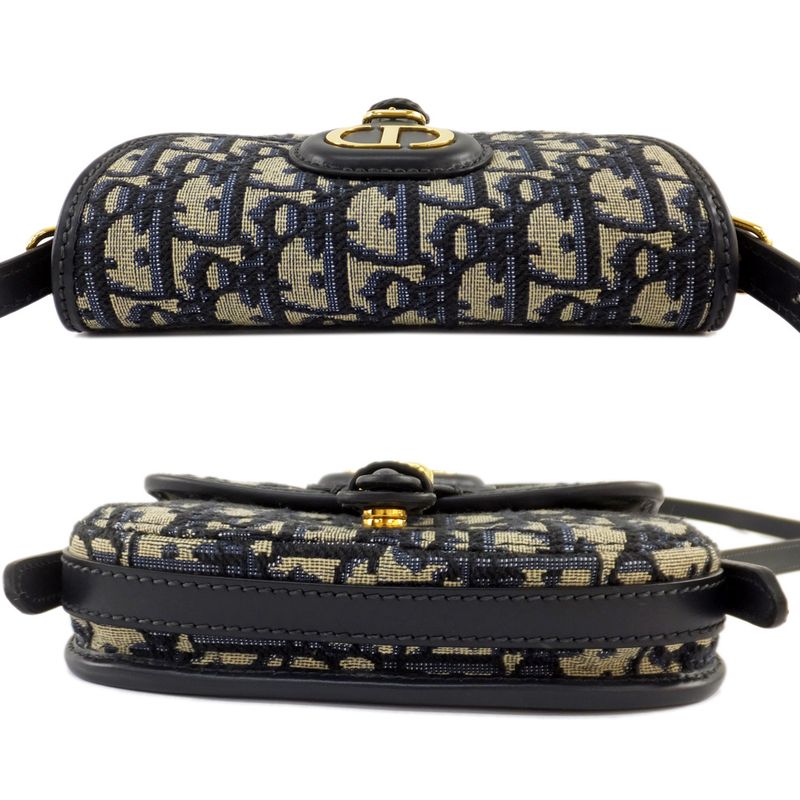 Dior Bobby Oblique Peacock Mini Shoulder Bag Gold Hardware CD Logo — view 4