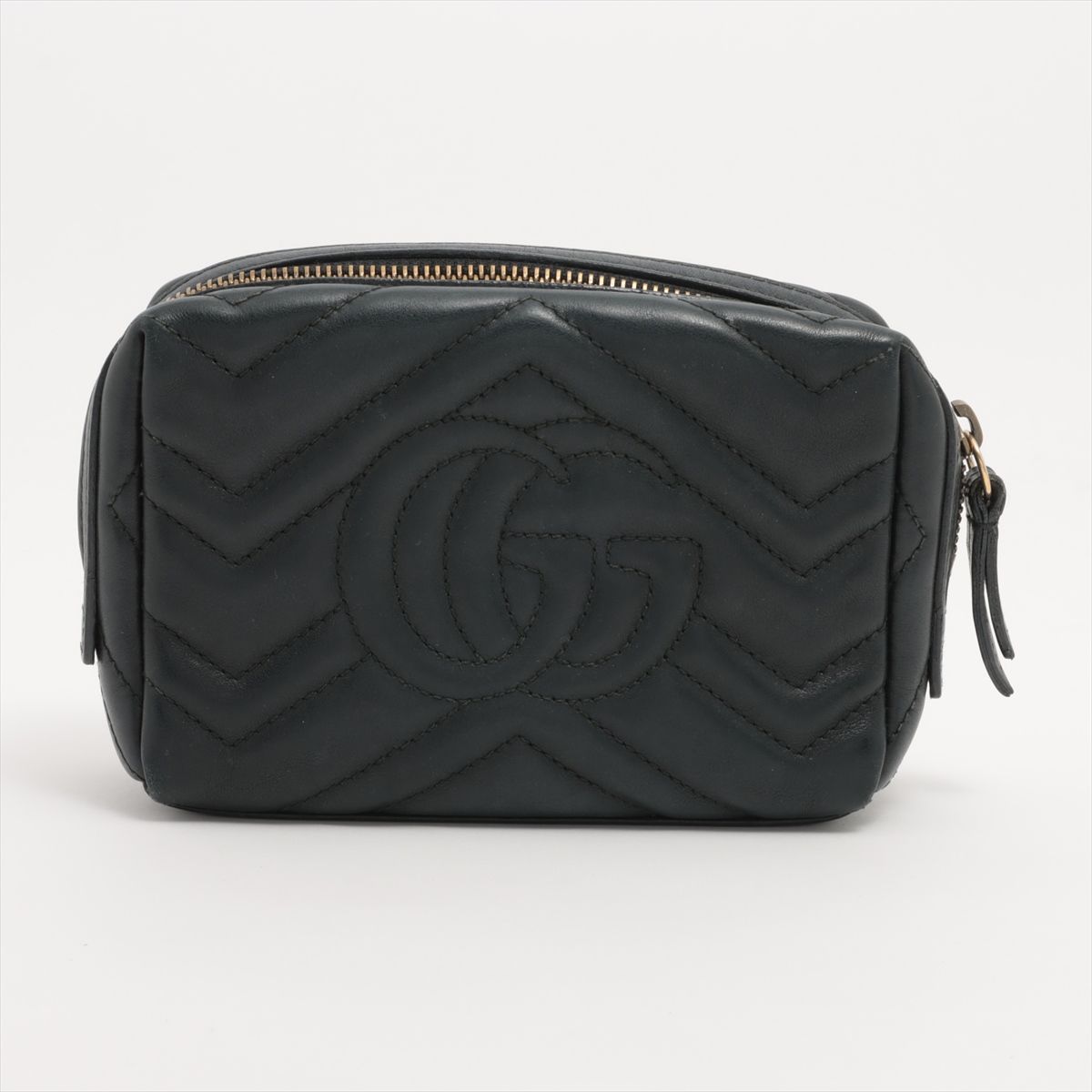 Gucci GG Marmont Heart Leather Pouch Black — view 2