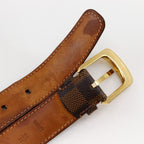 Louis Vuitton Santure Ellipse M6995 Damier Canvas Brown Ca1101 Belt — view 6