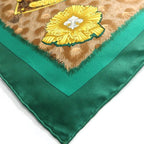 Hermes 90 Casques Et Plumets Green Faceless Helmet Silk — view 5