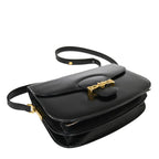 Celine Carriage Shoulder Bag Leather Black 67 Fa291 — view 6