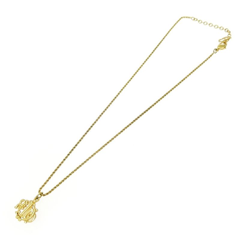 Christian Dior GP Emblem Necklace Gold — view 5