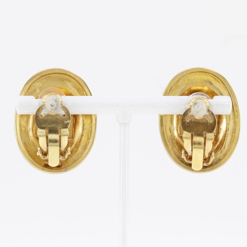 Christian Dior Vintage Gold Plated 19.4 g Earrings — view 4