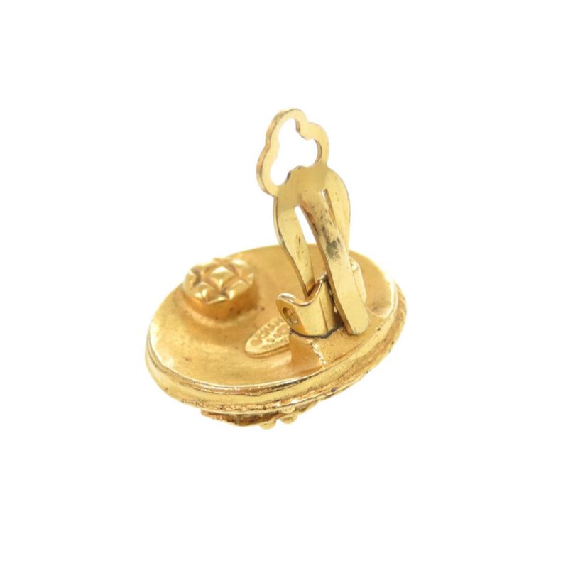 Chanel Coco Mark Metal Gold Earrings 0079 — view 6