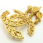 Chanel Brooch 95 A Vintage Coco Mark GP — view 5