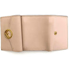 Fendi Trifold Wallet Pink Beige Gold Fize — view 3