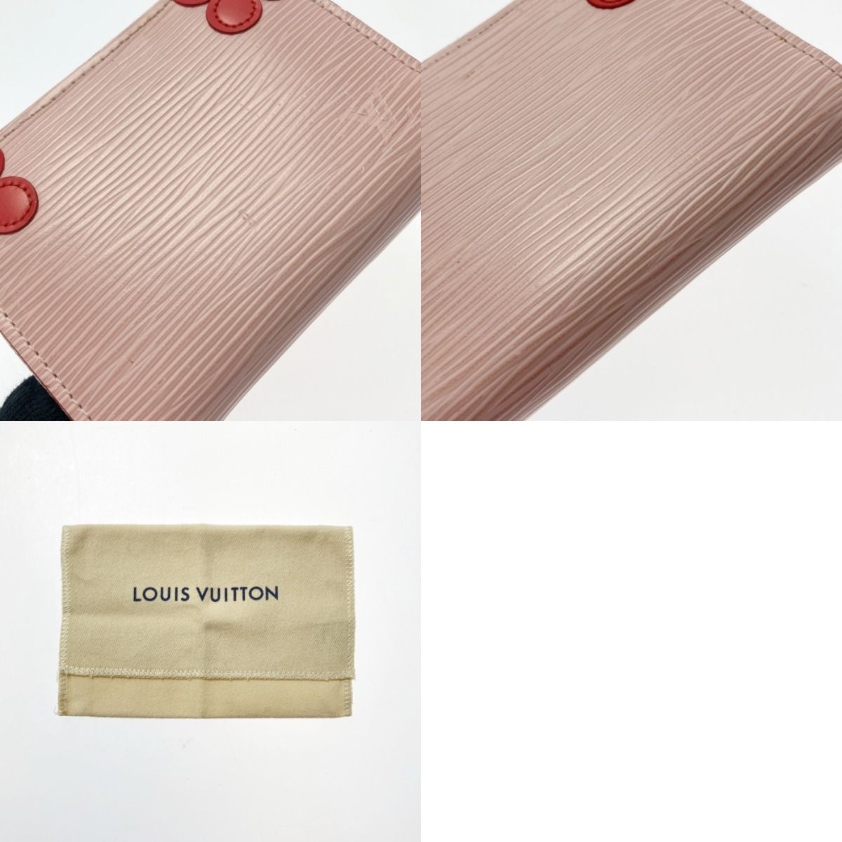 Louis Vuitton Epi Blooming Corner Zippy Coin Purse Rose — view 9