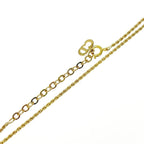 Christian Dior GP CD Logo Twist Necklace Gold — view 6