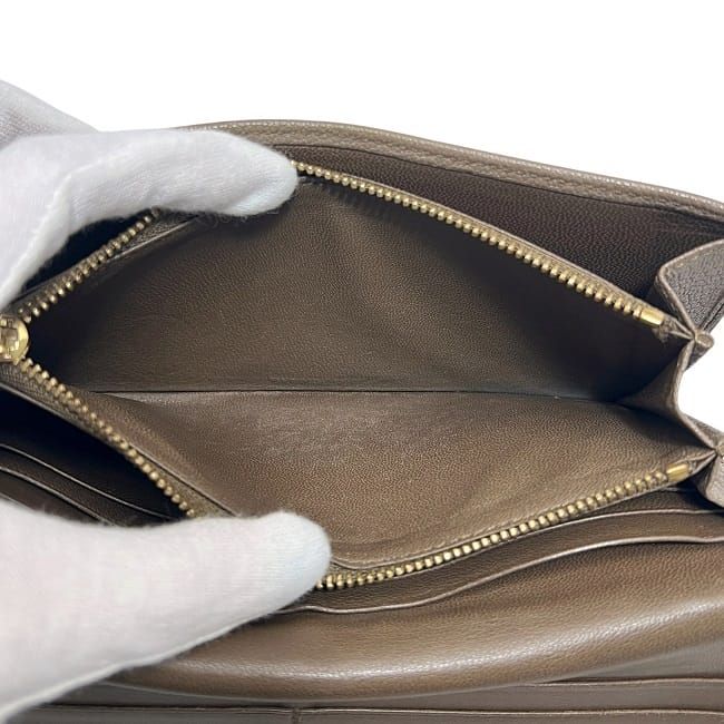 Loewe Bifold Long Wallet Beige Amazona Leather — view 4