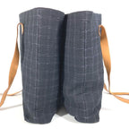 Hermes Shoulder Bag Amedava Cabas de Poche Cotton Navy — view 3