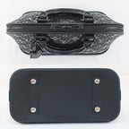 Louis Vuitton Alma PM Monogram Lace Handbag Black Red — view 5