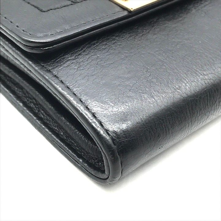 Chanel Logo Quilted Wallet Coin Case Black — view 3