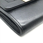 Chanel Logo Quilted Wallet Coin Case Black — view 3