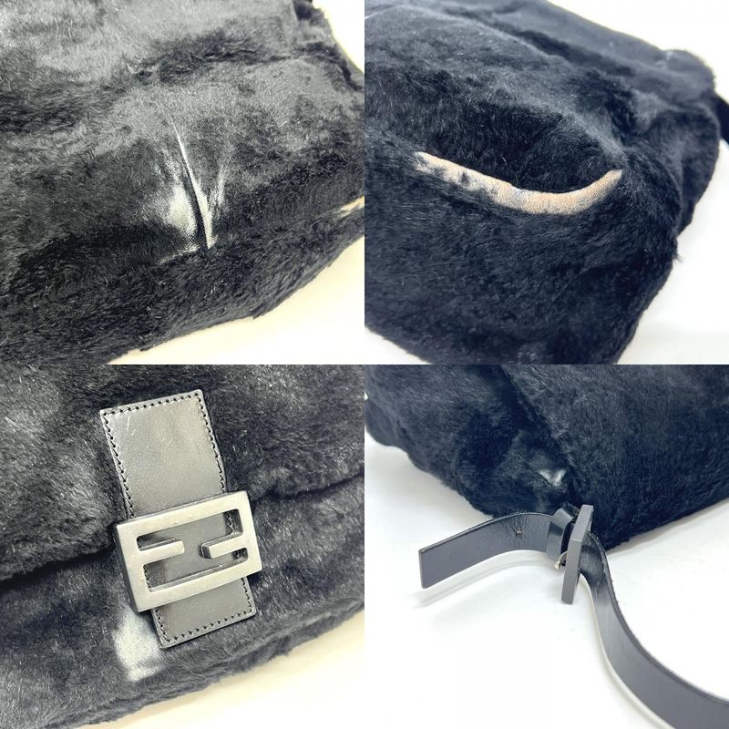 Fendi Handbag Mamma Bucket Fur Black — view 7