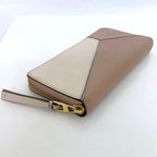 Loewe Round Zipper Long Wallet Pink Beige — view 4