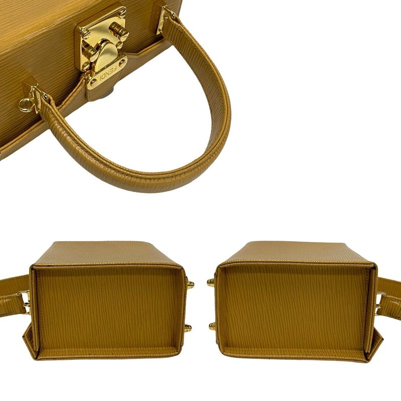 Fendi Logo Hardware Epi Leather 2-Way Mini Shoulder Bag