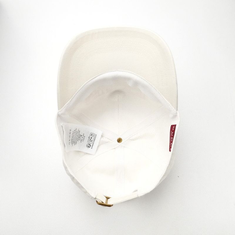 Gucci Never Usedmade in 2024 Cap Size L 59 Logo Embroidery White — view 6