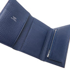 Hermes Trifold Chevre Navy Wallet — view 6