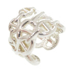 Hermes Chaine D'ancre Anchene GM Size 53 Silver 925 Ring 0340 — view 8