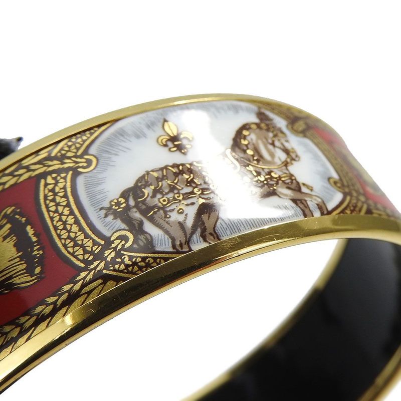 Hermes Emile Bangle Bracelet Accessories Jewelry Small Carriage — view 5