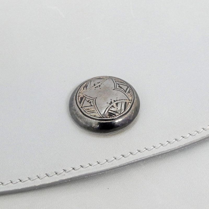Hermes Pochette Trio Touareg Gray Clutch Bag — view 9
