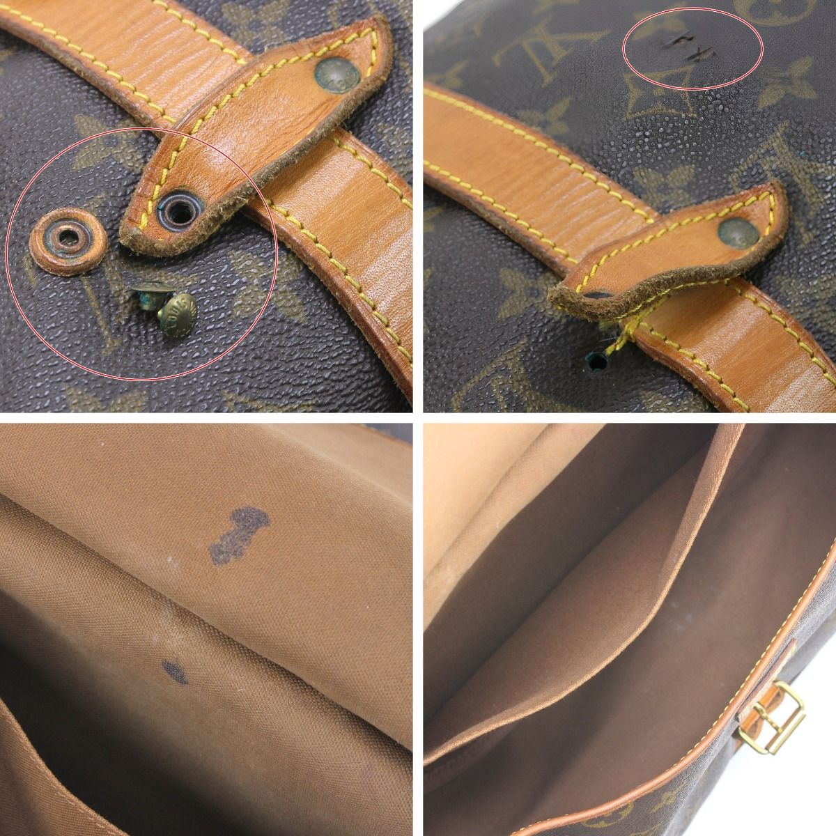 Louis Vuitton Monogram Saumur 35 Shoulder Bag Item — view 9
