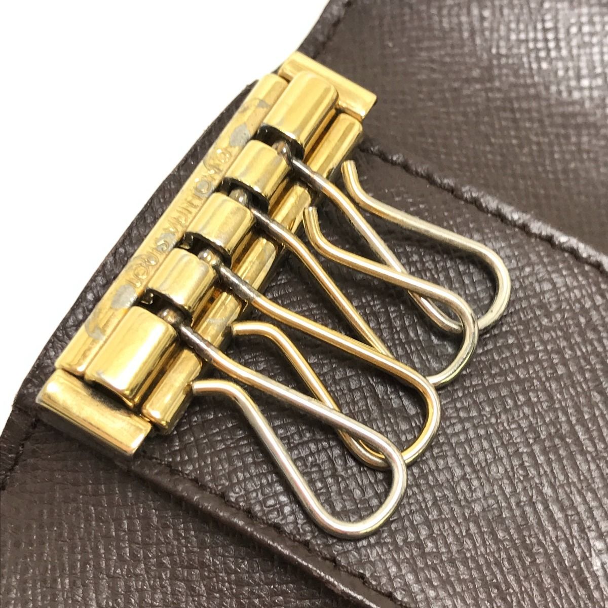 Louis Vuitton Key Case Damier Multicles 4 with Initials — view 7