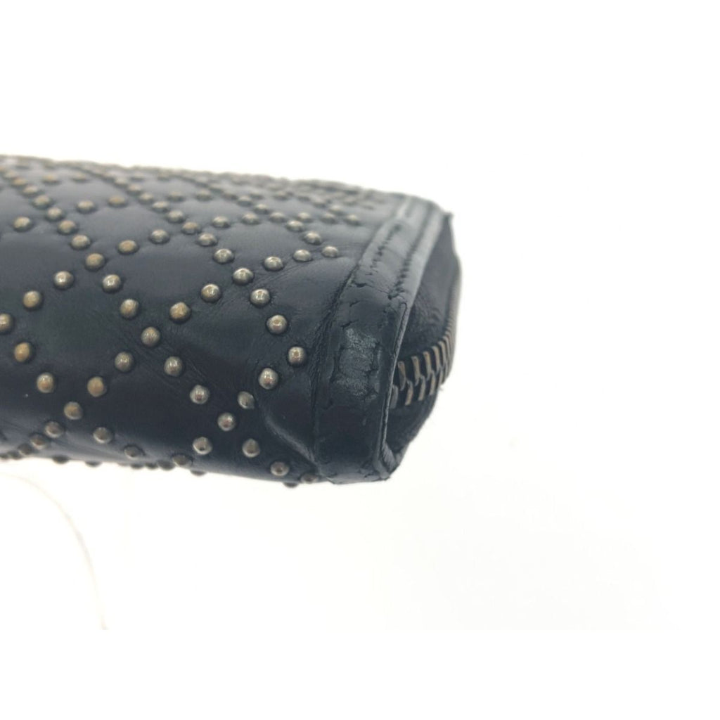 Gucci Diamante Studded Round Zipper Long Wallet GG 2 Heads — view 7