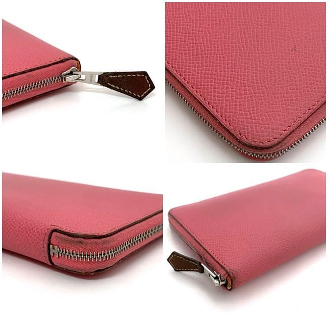 Hermes Round Zipper Long Wallet Azap Silk Quinn — view 9