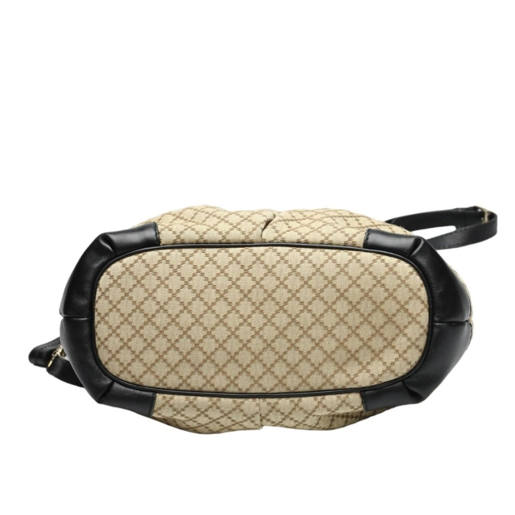 Gucci 2-way Shoulder Bag Diamante Black And Beige — view 5