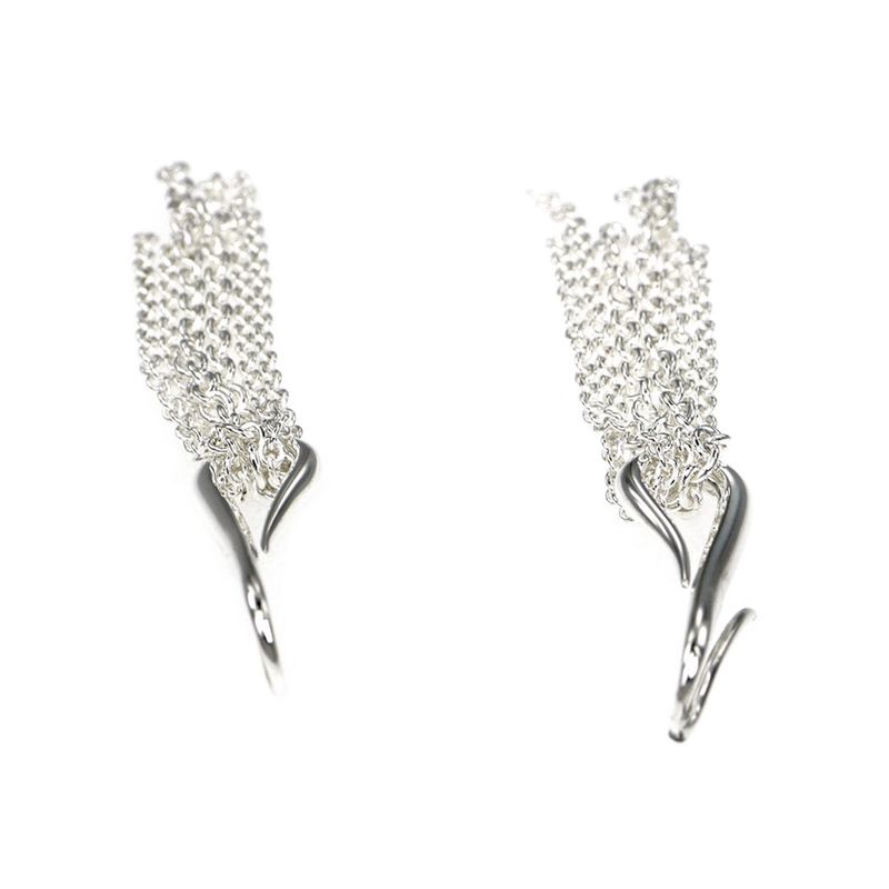 Hermes Earrings Ricol Pair AG 925 Silver Accessories Small Items — view 5