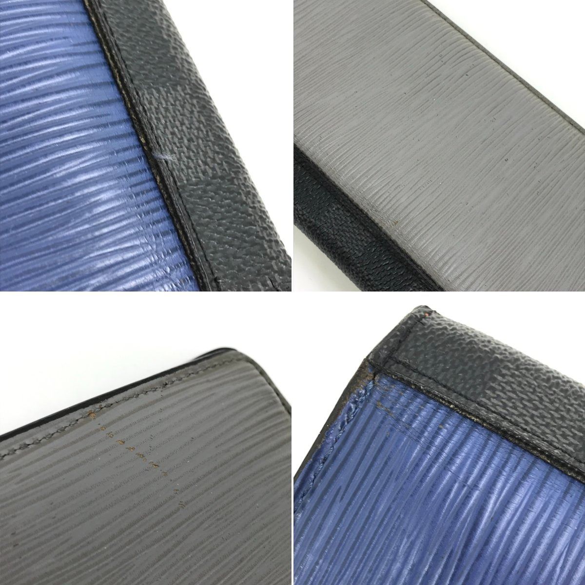 Louis Vuitton Long Wallet Epi Damier Graphite Portefeuille Brother — view 3