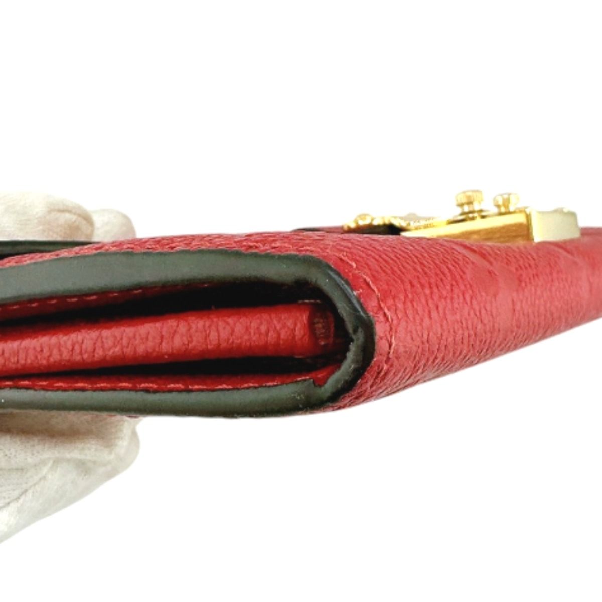 Louis Vuitton Monogram Portefeuille Long Wallet Red — view 7
