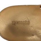 Hermes Estival Thong Leather Flip Flops Brown 42 — view 5