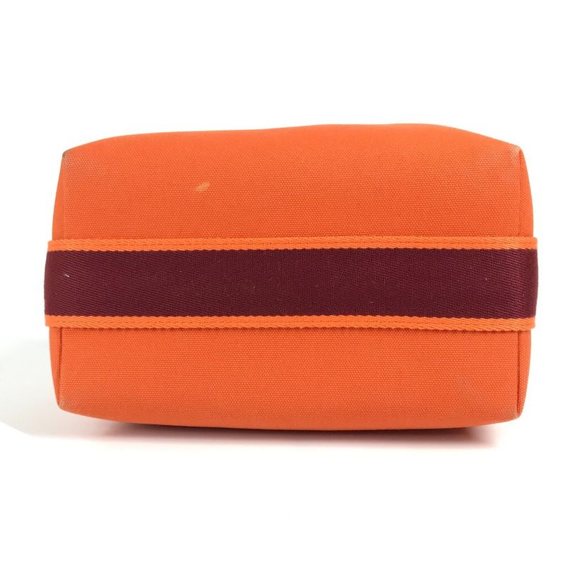 Hermes Handbag Brid A Black PM Canvas Orange — view 5