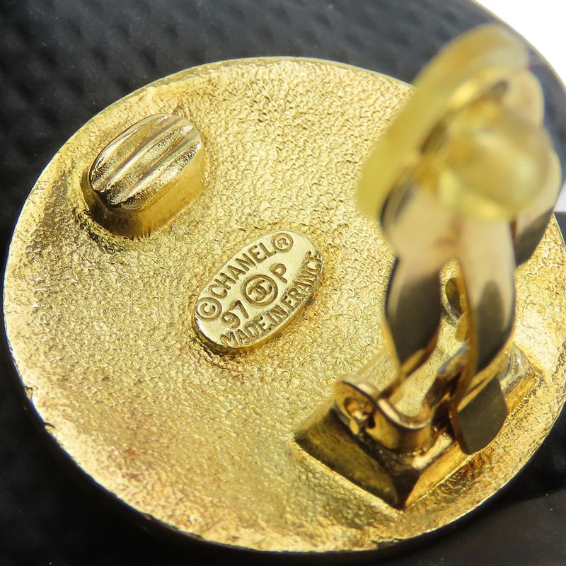 Chanel Earrings Metal Gold Accessories Plated Coco Mark — view 7
