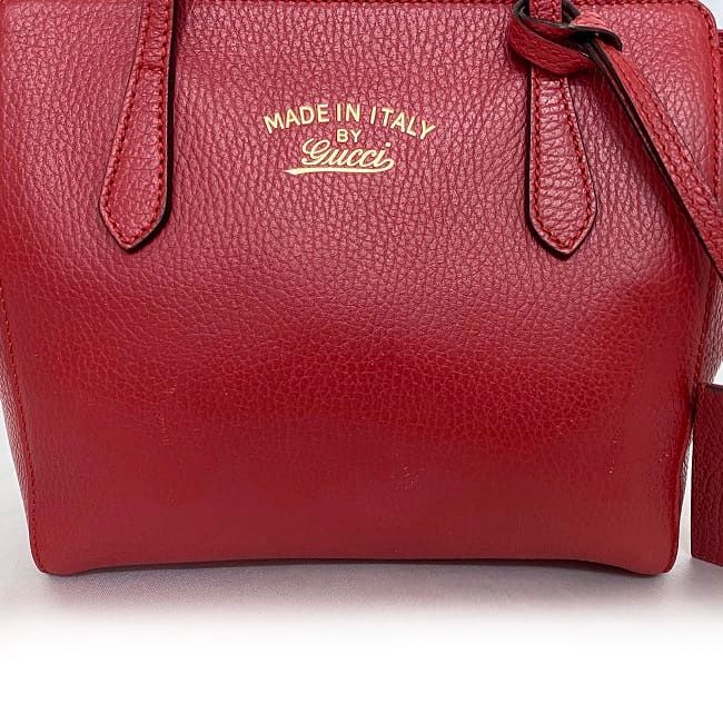Gucci 2 way Bag Red Leather — view 6
