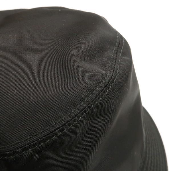 Prada Bucket Hat 1 Hc137 2 DMI Re-Nylon M Size Triangle Plate — view 5