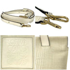 Loewe 2-Way Bag Shopper Ivory White Linen — view 9