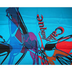 Hermes Carre 70 Caleche Elastique Vintage Silk Blue Canard Rouge — view 3