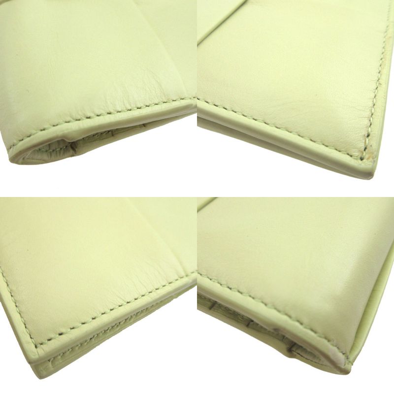 Bottega Veneta Maxi Intrecciato IC Chip Leather Yellow Bifold Wallet — view 6