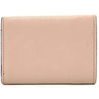 Fendi Trifold Wallet Pink Beige Gold Fize — view 2