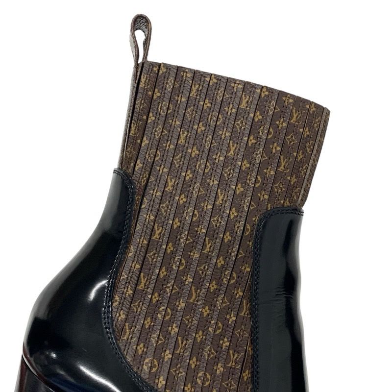 Louis Vuitton Star Trail Line Monogram Boots Short Shoes Leather Brown — view 9